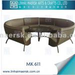 MK611 9pcs rattan furniture