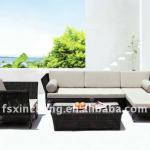 Aluminum and PE rattan furniture ZXGS-286 sofa set-ZXGS-286