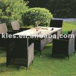 Popular outdoor furniture rattan table and chairs set