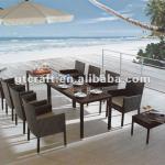 GH-DS-16,Wicker Garden Chair &amp; Table,Poly Rattan Patio Dinning Set,Resin Wicker All Weather Furniture,8-Seat Outdoor Dinning Set