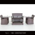 rattan/wicker KD sofa chair set