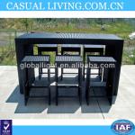 2012 Hot sale elegant urban poly rattan garden furniture bar table