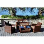 Luxury garden wicker furniture with waterproof cushion-RFS-1005