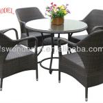 WF-622N 4 seater rattan furniture with dining table and chair