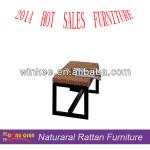 rattan slatted stool bedroom base stool