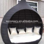 rattan bed