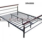home furniture Metal Wood double Bed
