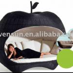 rattan apple bed