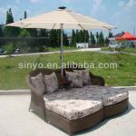 outdoor rattan bed