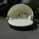 A GRADE FENGHUA OUXIN Modern king rattan round SOFA bed