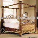 Rattan Poster Bed 07