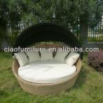 rattan wicker furniture outdoor european style furniture sun bed