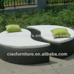 rattan outdoor furniture oval beds-CF811