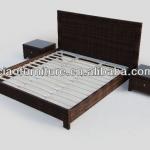 2013 new style morden rattan rattan double bed 4306