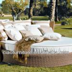 rattan outdoor classic furniture wicker round bed