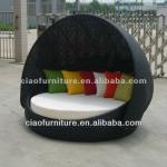 rattan outdoor antique furniture wicker round bed