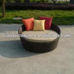 rattan outdoor furniture garden wicker round bed