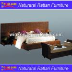comfortable rattan furniture bed room double size