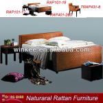 New classic rattan bedroom furniture sets
