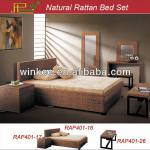 Rattan King size bedroom bench