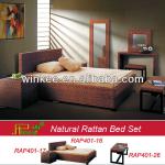 Rattan Bed Base and Mattresses