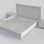 white rattan furniture bed
