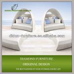 Morden big outdoor rattan bed-DD217