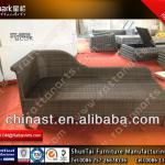 2013 fashion modern rattan double bed