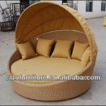 rattan outdoor patio furniture wicker round bed