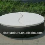 rattan outdoor furniture garden decoration wicker round bed