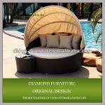 Fashion outdoor rattan lounge bed