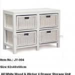 Modern bedroom furniture wicker basket drawers