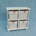 lovely drawer wicker storage cabinet-SQ-11050