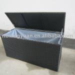 Useful synthetic wicker cabinet with aluminium frame