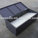 1p outdoor synthetic rattan wicker storage box