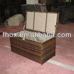 Rattan storage cabinet/rattan furniture cushion box/rattan storage box