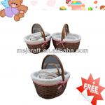 delicate 100% handmade natural wicker baskets crafts