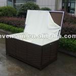 1pc cheap outdoor KD synthetic rattan wicker storage cabinet-ESR-22232