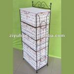White Color Living Room Cabinet with metal Stand-Living Room Cabinet