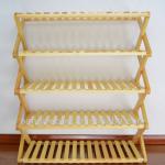 Pine Wooden Floding Shoe Rack-O033