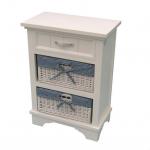 lovely drawer storage wicker side cabinet