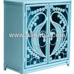Peacock cabinet ocean blue color