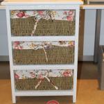 The three layers with storage basket storage cabinet