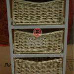 Delicate three rows of single row basket drawer storage cabinet