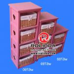 The new pink combination of a variety of storage cabinet