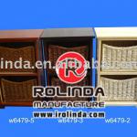Solid Wood And Wicker Cabinet-RWCC---054