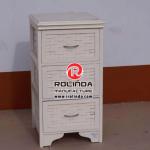Conventional three-tier white storage cabinet-Rwcab--0131L
