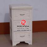 The three layers of high quality white paint wooden storage cabinet