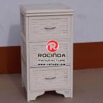 Simple painting with wooden drawer storage cabinet-Rwcab--0131L