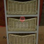 Simple silver basket drawer storage cabinet